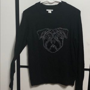 Black Pug Sweater